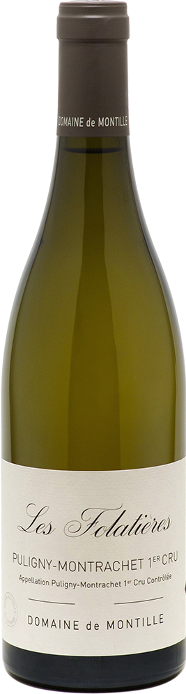 Domaine de Montille Puligny-Montrachet Les Folatieres Premier Cru 2022  Front Bottle Shot