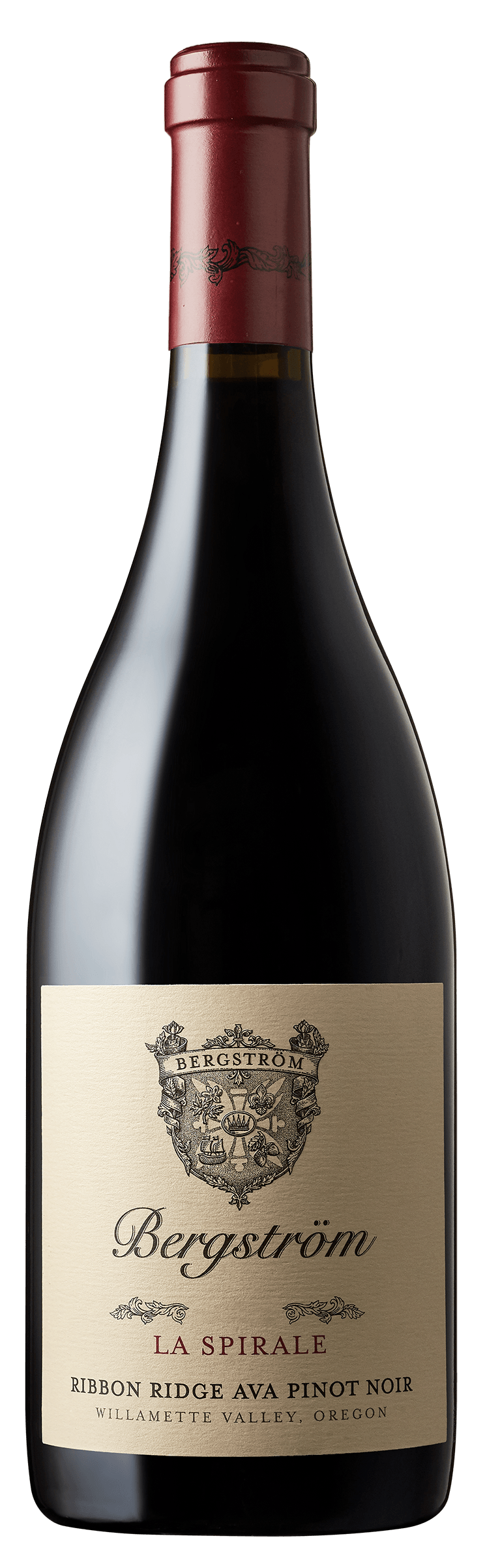 Bergstrom Ribbon Ridge La Spirale Vineyard Pinot Noir 2022  Front Bottle Shot