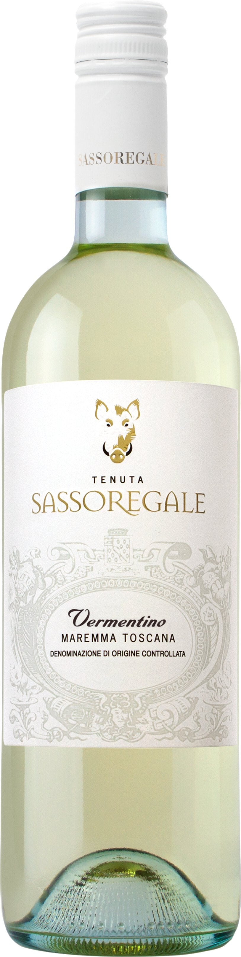 Sassoregale Vermentino 2023  Front Bottle Shot