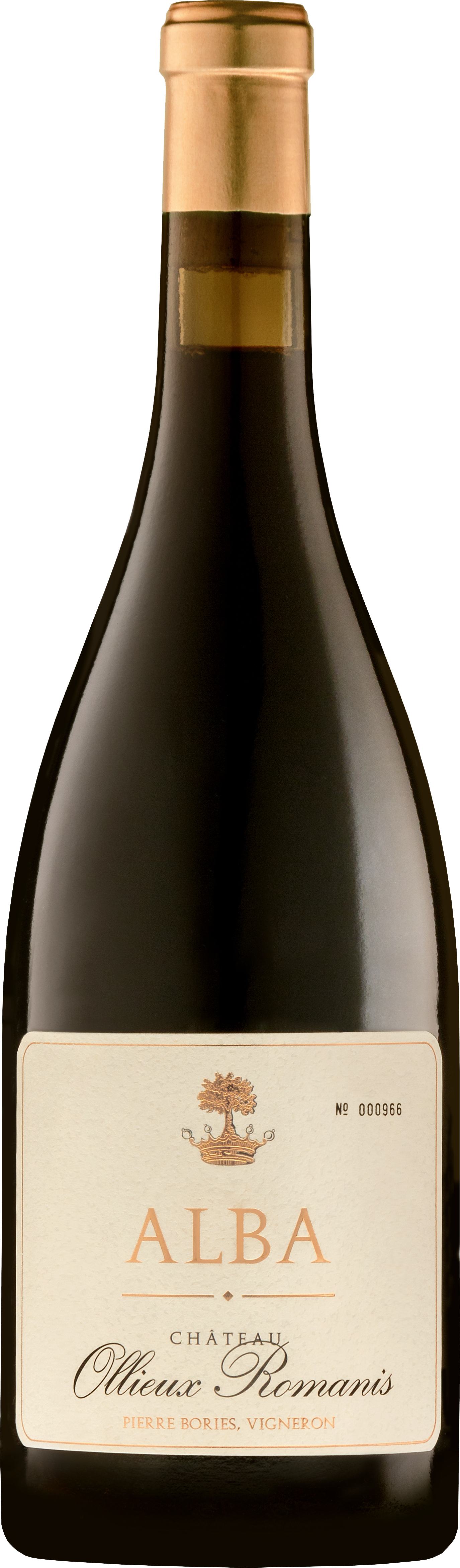 Chateau Ollieux Romanis Alba Rouge 2020  Front Bottle Shot