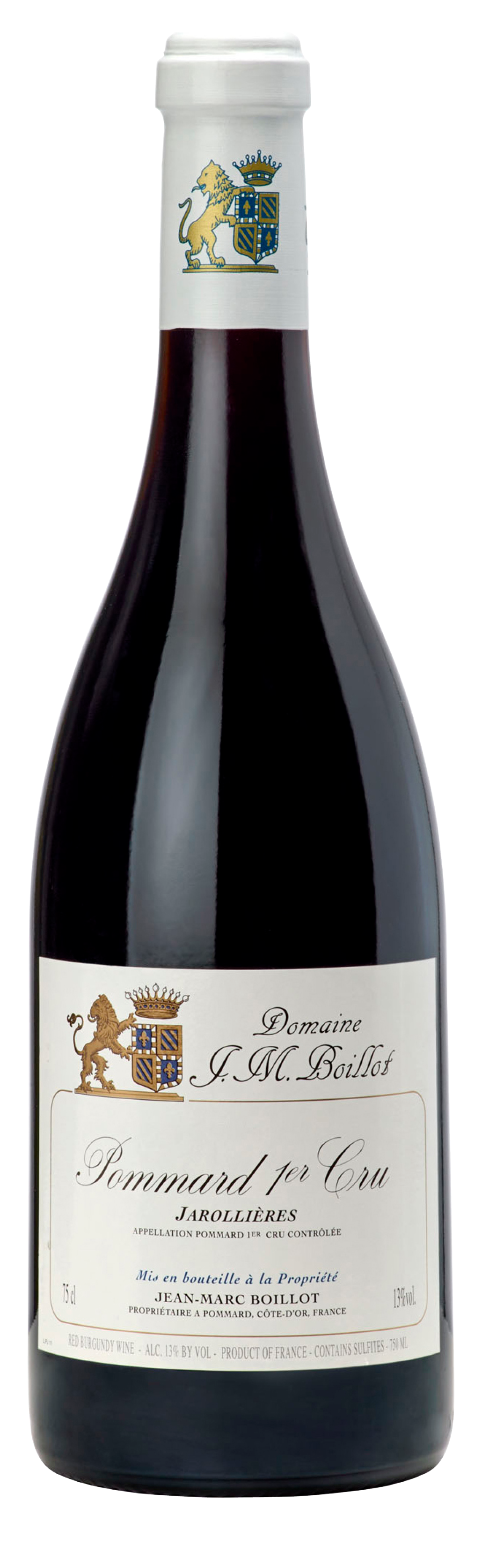 Jean-Marc Boillot Pommard Jarollieres Premier Cru 2020  Front Bottle Shot