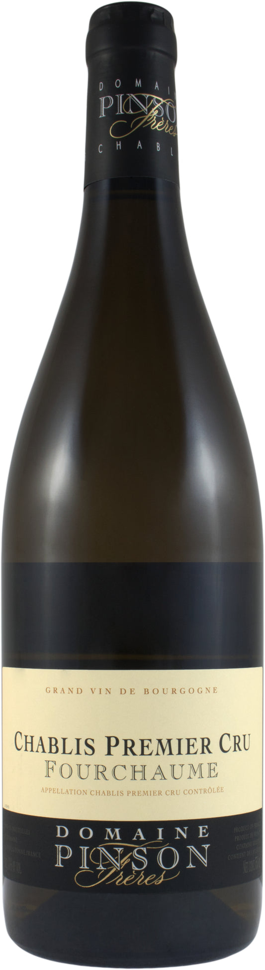 Domaine Pinson Freres Chablis Fourchaume Premier Cru 2022  Front Bottle Shot