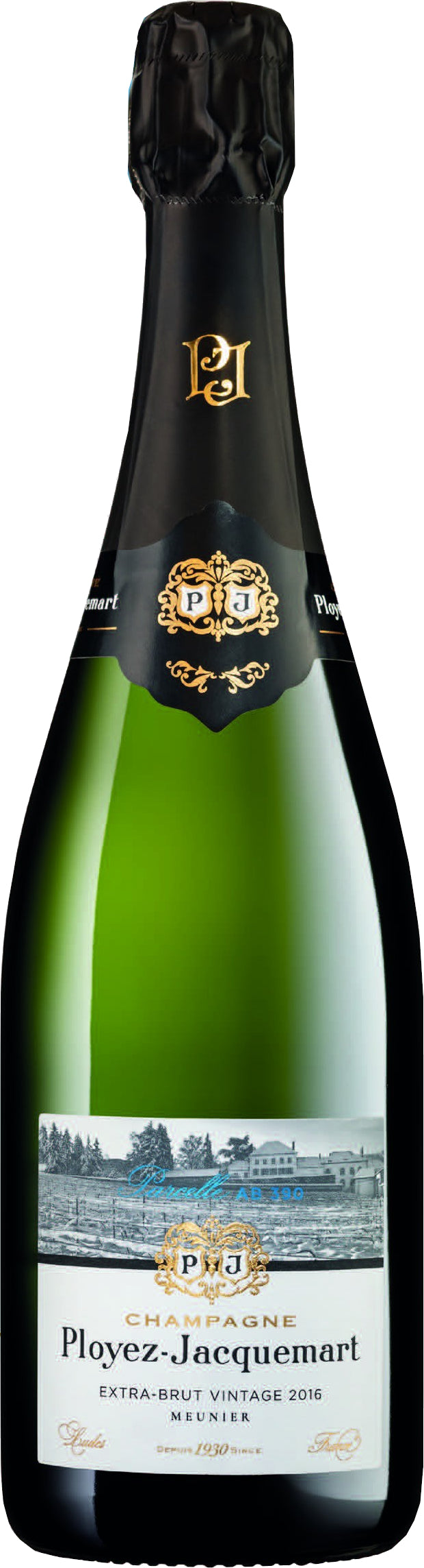 Champagne Ployez-Jacquemart Parcelle AB390 Meunier Extra Brut 2016  Front Bottle Shot