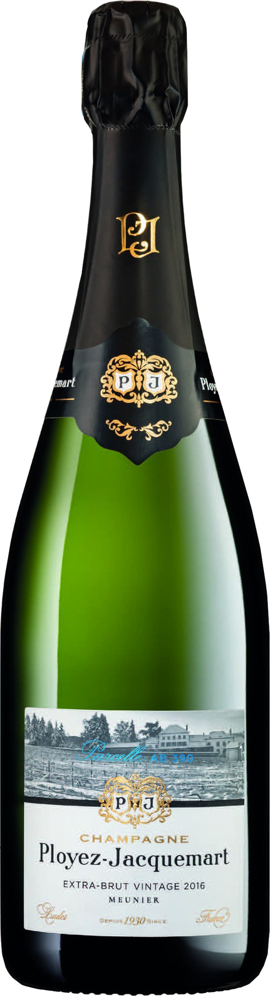 Champagne Ployez-Jacquemart Parcelle AB390 Meunier Extra Brut 2016  Front Bottle Shot