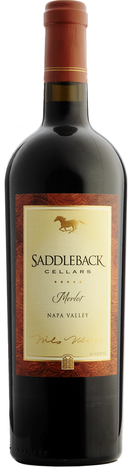 Saddleback Merlot 2021  Front Bottle Shot