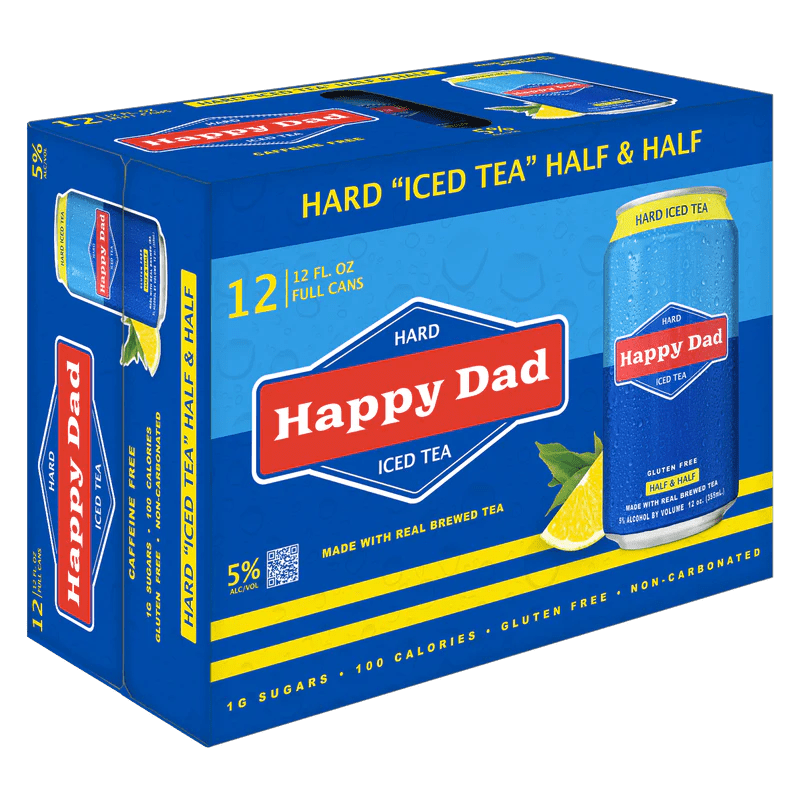 Happy Dad Hard Iced Tea Half and Half 12/355ml