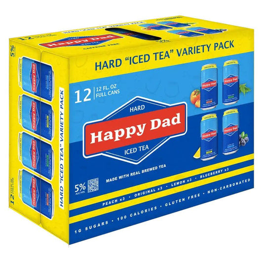 Happy Dad Hard Iced Tea Variety Pack 12/355ml