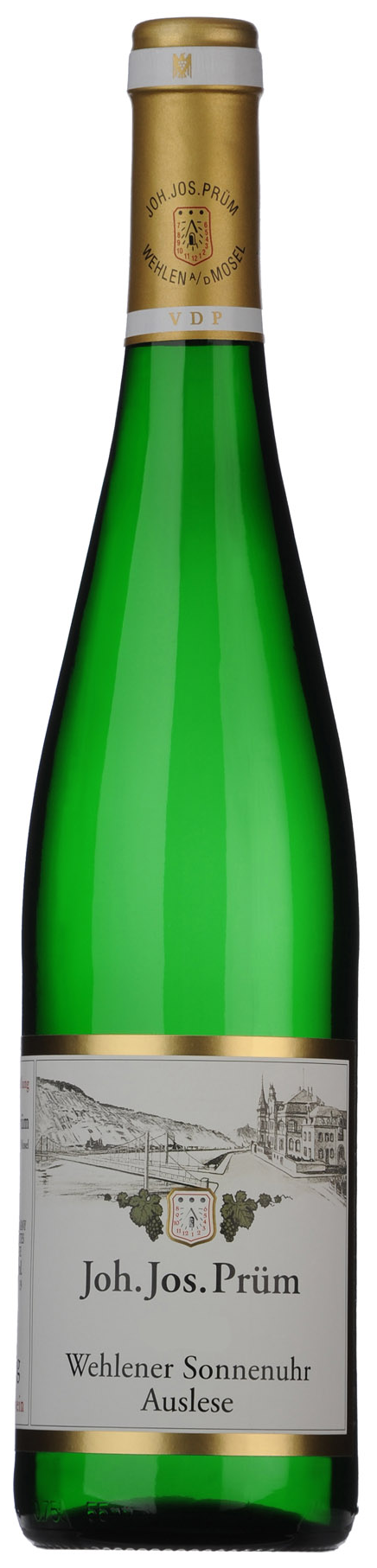 J.J. Prum Wehlener Sonnenuhr Gold Capsule Riesling Auslese 2023  Front Bottle Shot