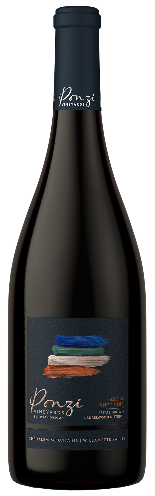Ponzi Reserve Pinot Noir 2021  Front Bottle Shot