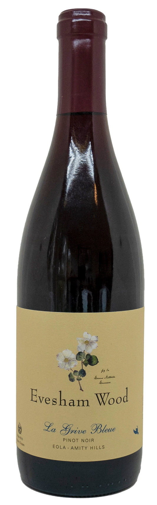 Evesham Wood La Grive Bleue Pinot Noir 2022  Front Bottle Shot