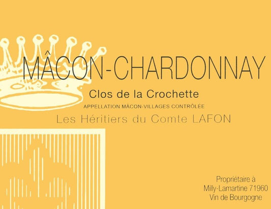 Heritiers du Comte Lafon Macon-Chardonnay Clos de la Crochette (1.5 Liter Magnum) 2023