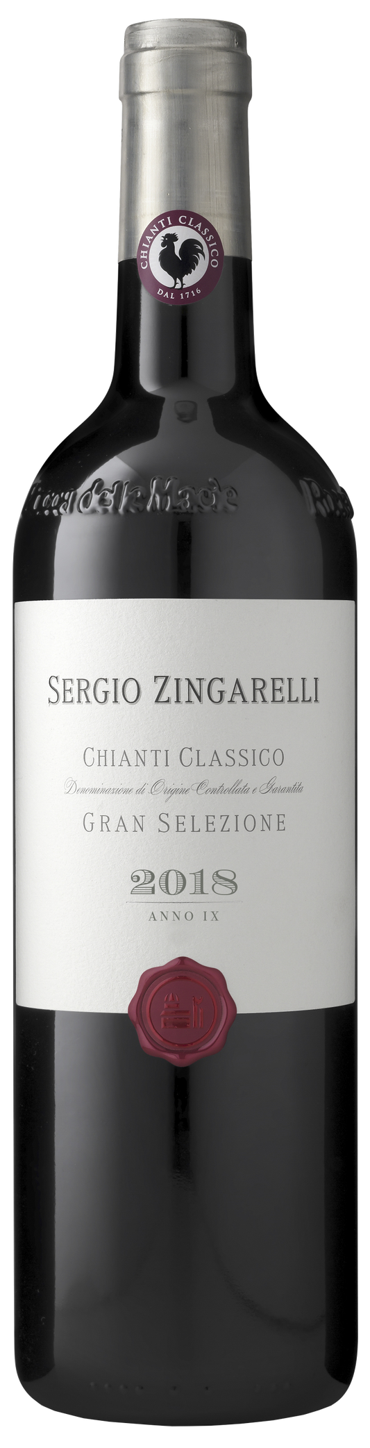 Zingarelli Sergio Zingarelli Chianti Classico Gran Selezione 2018  Front Bottle Shot