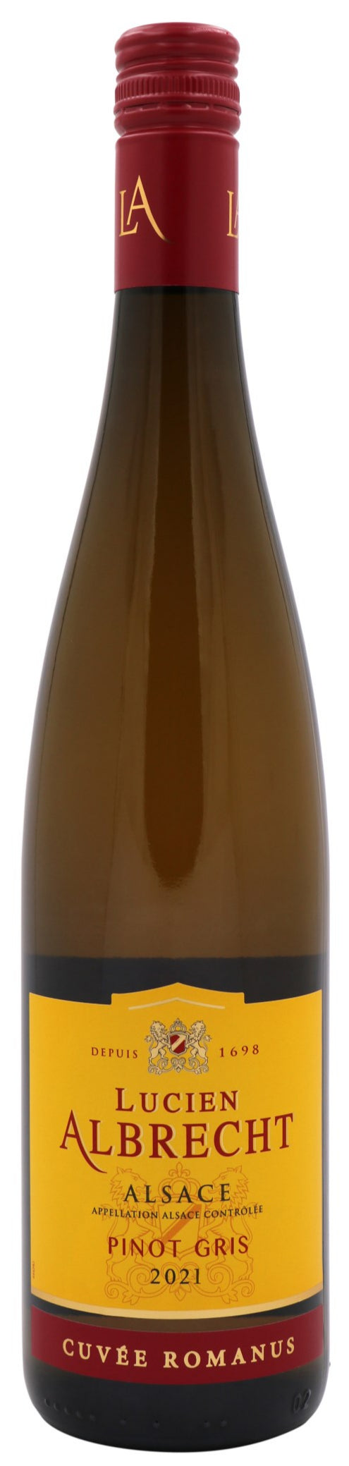 Lucien Albrecht Pinot Gris Cuvee Romanus 2021  Front Bottle Shot