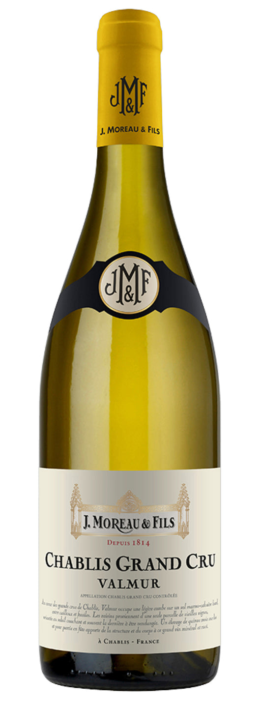 J. Moreau & Fils Chablis Valmur Grand Cru 2020  Front Bottle Shot