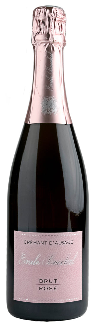 Boeckel Cremant d'Alsace Brut Rose 2019  Front Bottle Shot