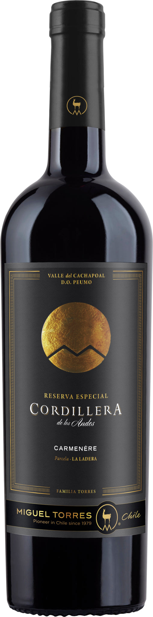 Miguel Torres Cordillera Carmenere 2022  Front Bottle Shot