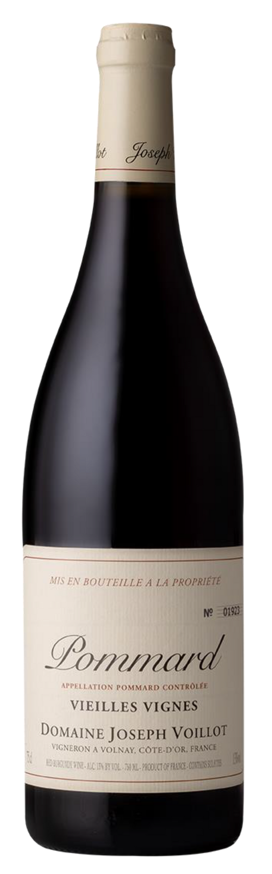Domaine Joseph Voillot Pommard Vieilles Vignes 2022  Front Bottle Shot
