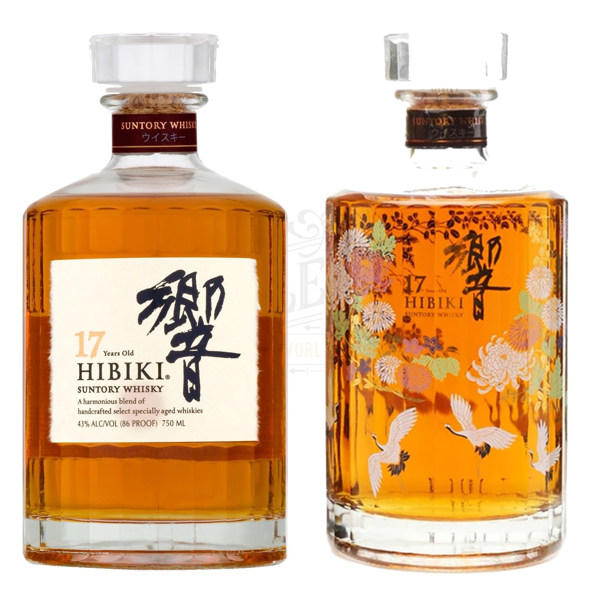 Hibiki 17 Year & 17 Year "Chrysanthemum & Crane" Bundle