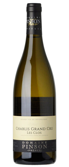Domaine Pinson Freres Chablis Les Clos Grand Cru 2021  Front Bottle Shot