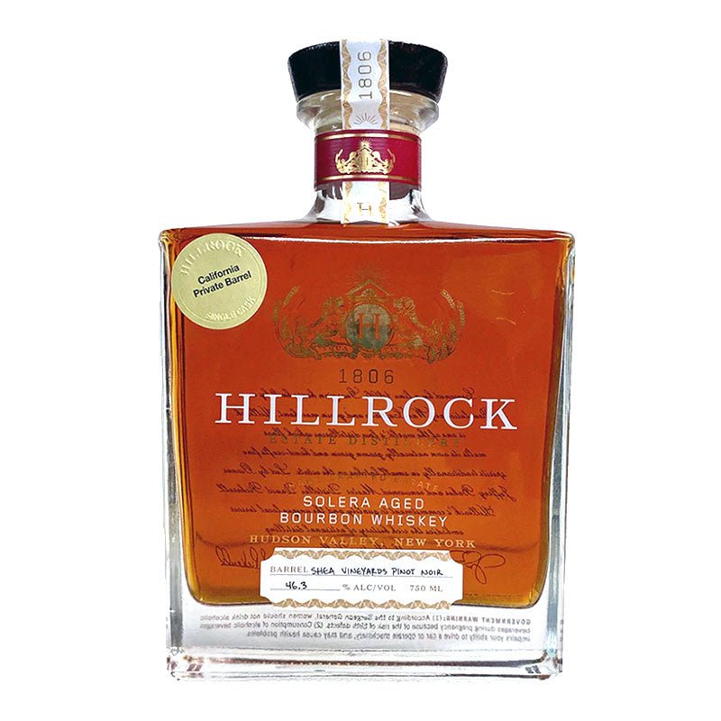 Hillrock Solera Pinot Noir Finish Aged Bourbon Whiskey 750ml