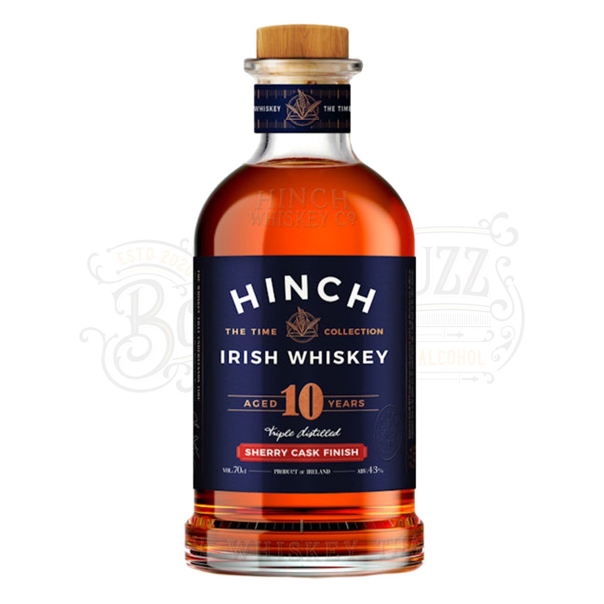 Hinch Distillery 10 Year Old Sherry Cask Finish Irish Whiskey