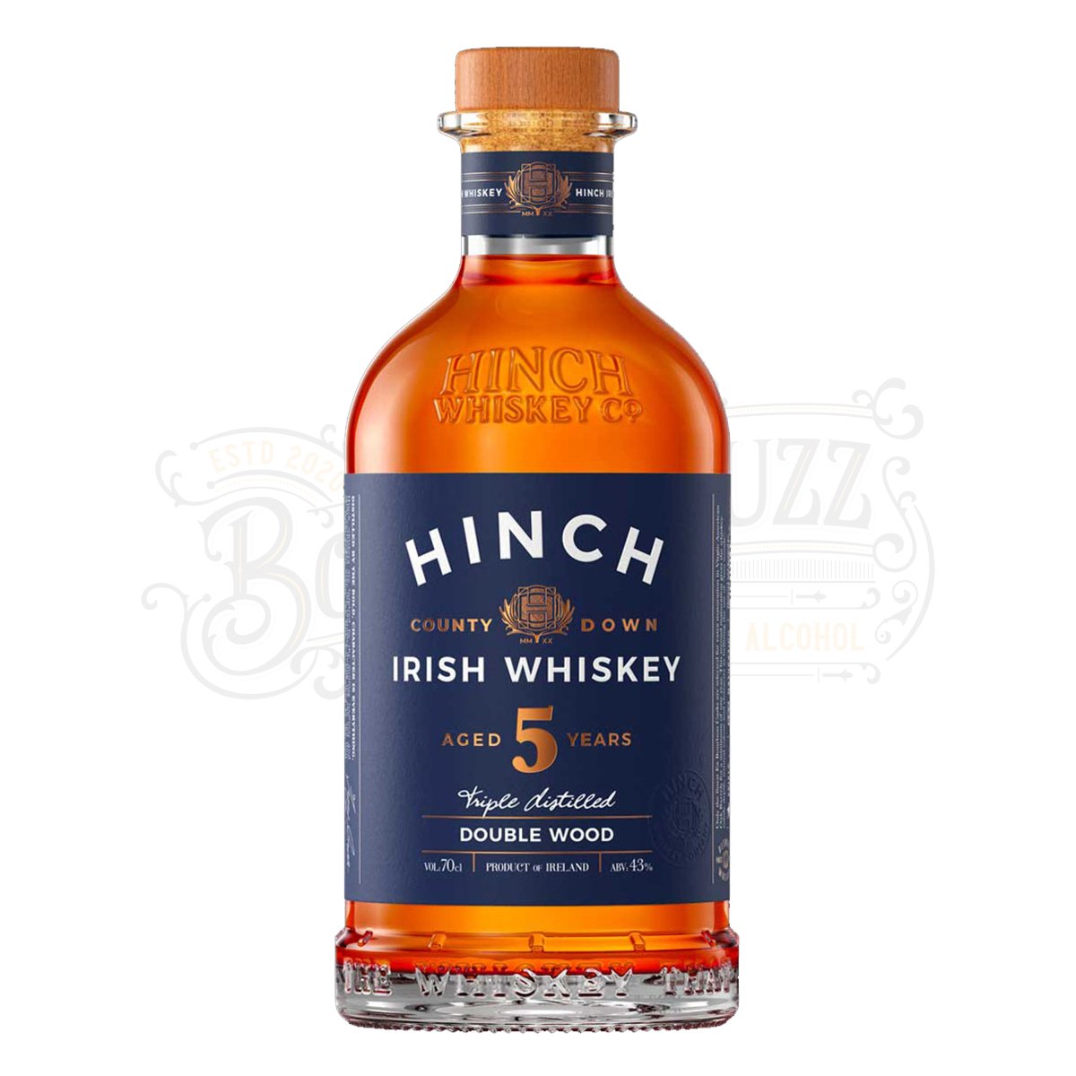 Hinch Distillery 5 Year Old Double Wood Irish Whiskey