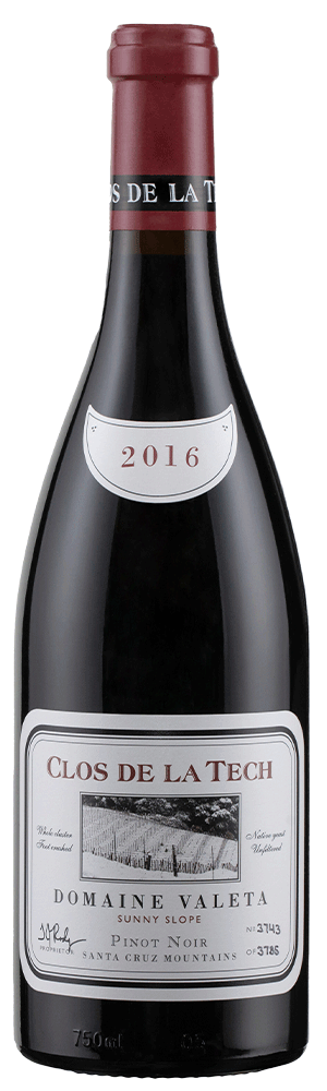 Clos de la Tech Domaine Valeta Sunny Slope Pinot Noir 2016  Front Bottle Shot