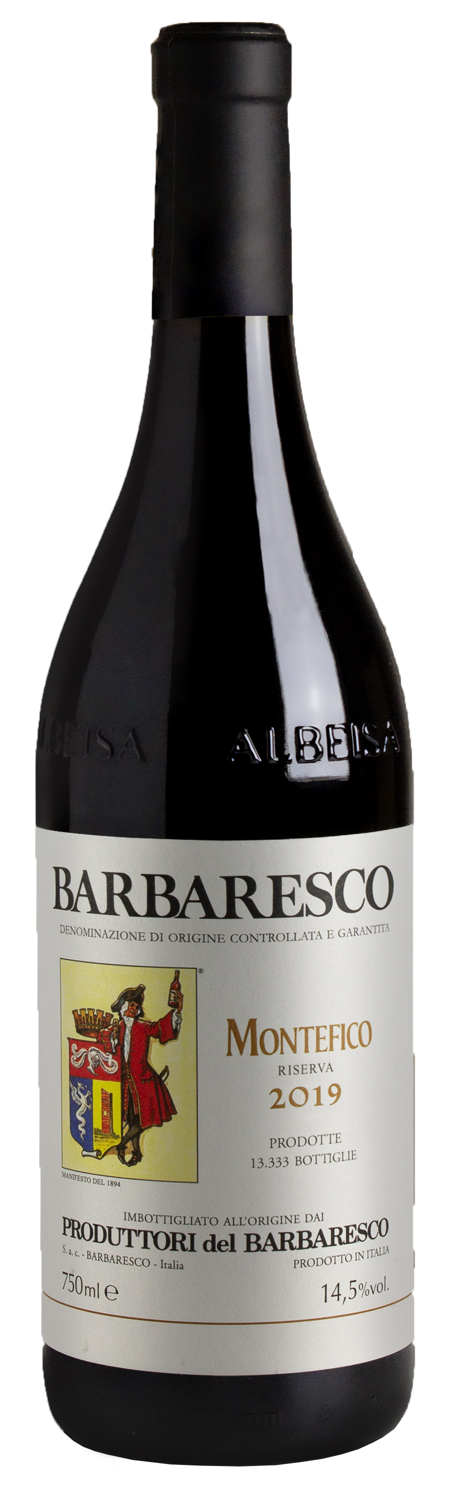 Produttori del Barbaresco Barbaresco Montefico Riserva 2019  Front Bottle Shot