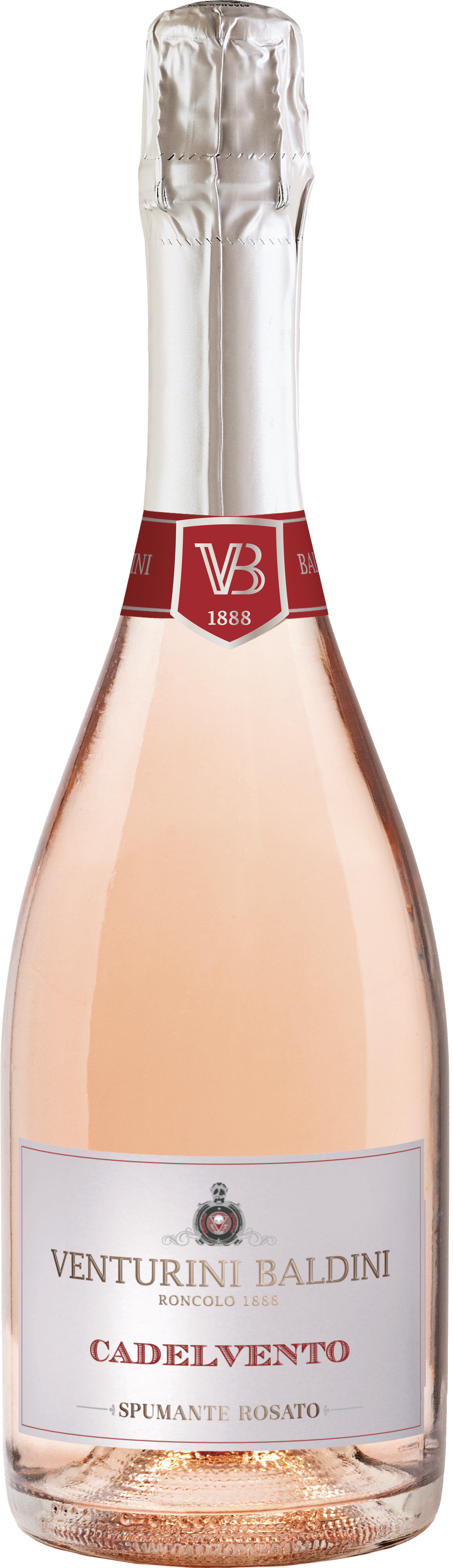 Venturini Baldini Cadelvento Lambrusco Rose  Front Bottle Shot