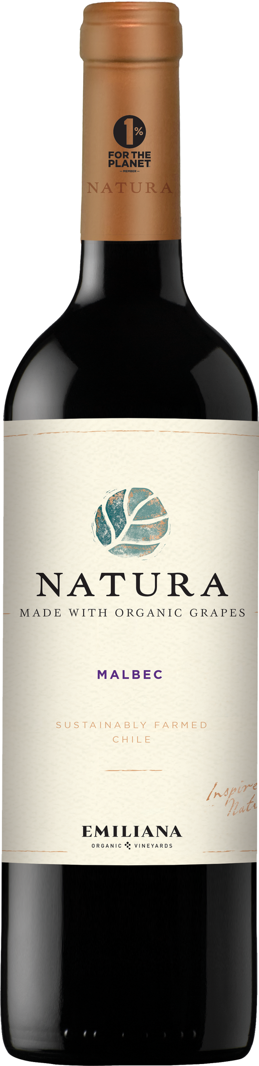 Natura Malbec 2022  Front Bottle Shot