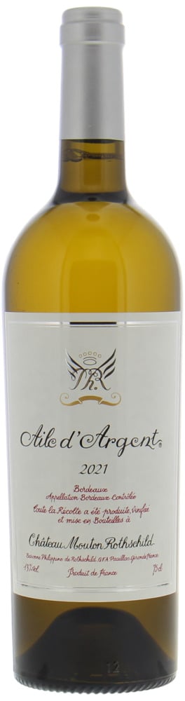 Chateau Mouton Rothschild Aile d'Argent Blanc 2021  Front Bottle Shot