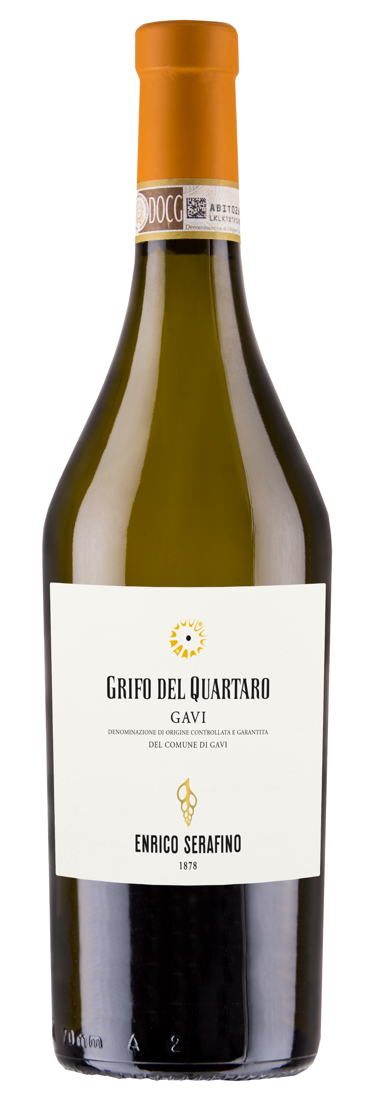Enrico Serafino Gavi Grifo del Quartaro 2023  Front Bottle Shot