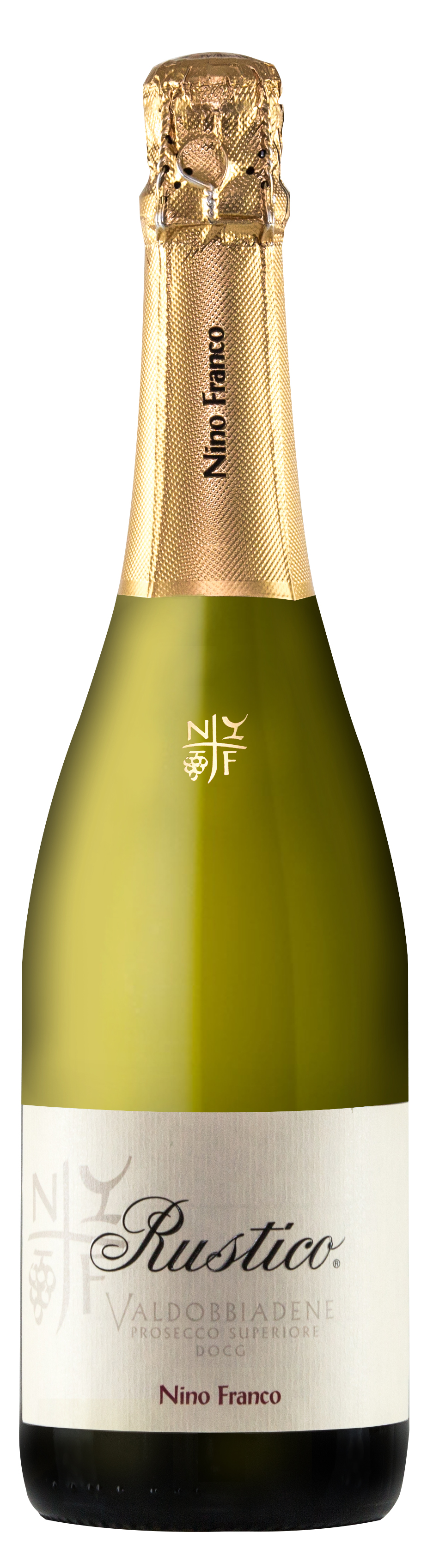 Nino Franco Rustico Valdobbiadene Prosecco Superiore  Front Bottle Shot