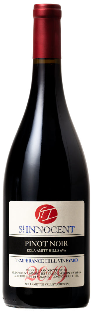 St. Innocent Temperance Hill Vineyard Pinot Noir 2019  Front Bottle Shot