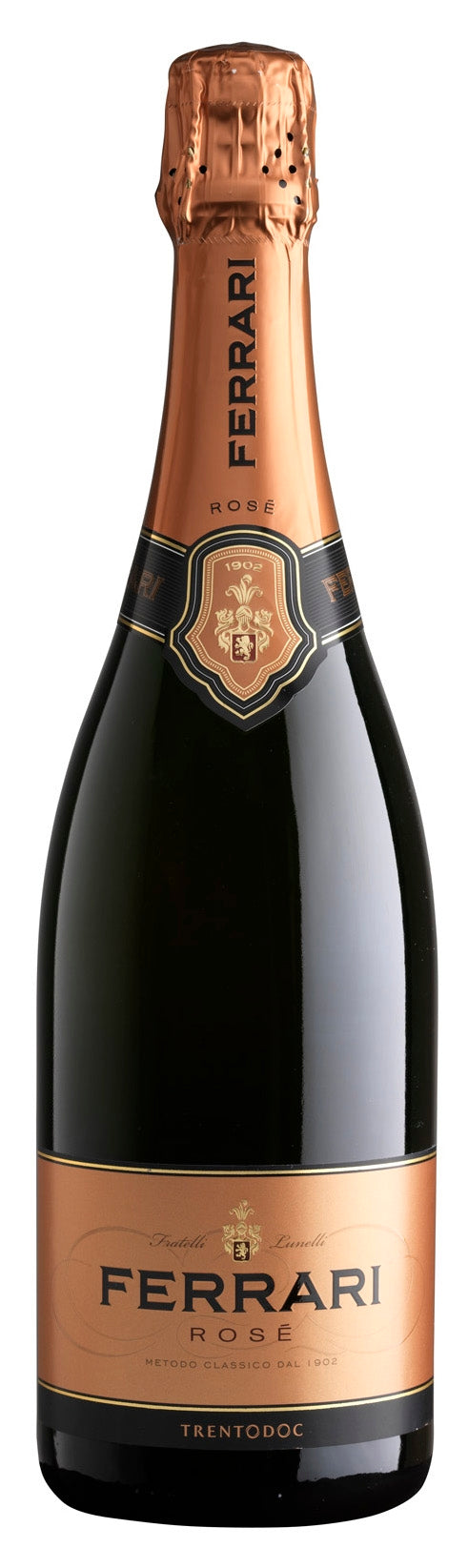Ferrari Brut Rose Front Bottle Shot