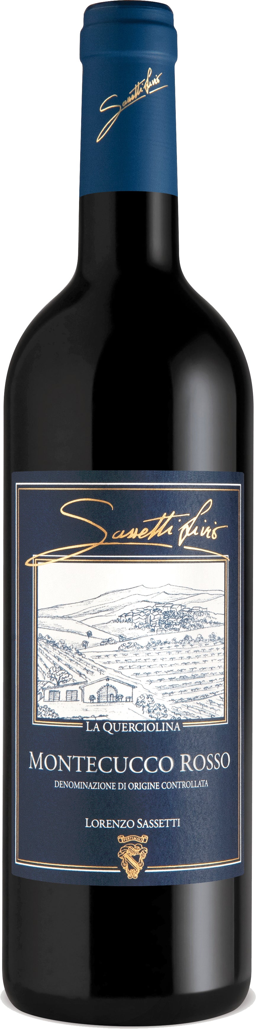 Livio Sassetti La Querciolina Montecucco Rosso 2020  Front Bottle Shot