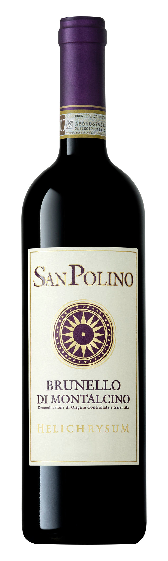 San Polino Brunello di Montalcino Helichrysum 2018  Front Bottle Shot