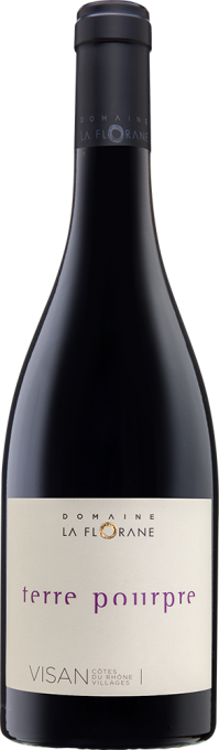 Domaine la Florane Cotes du Rhone Villages Terre Pourpre Rouge 2019  Front Bottle Shot