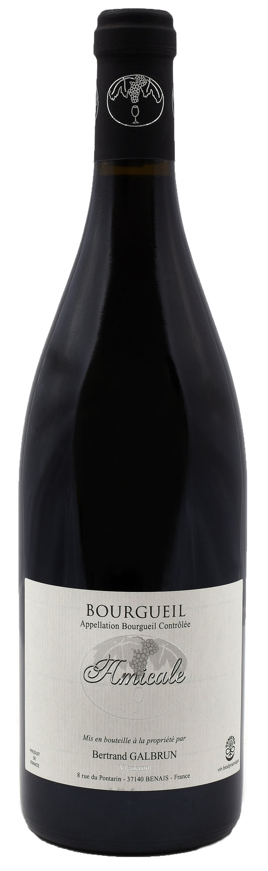 Bertrand Galbrun Chatrois Bourgueil Amicale 2021  Front Bottle Shot
