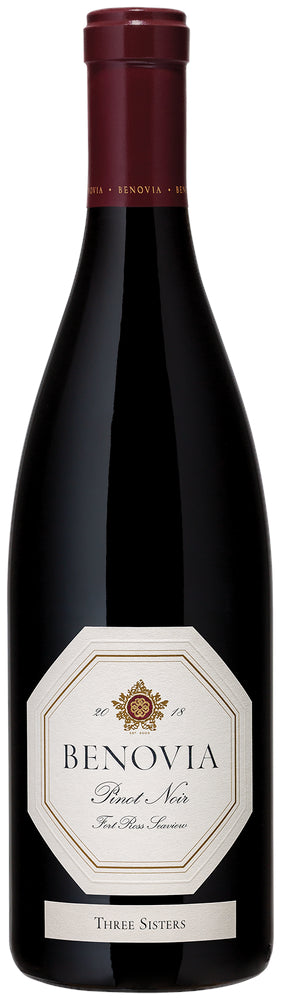Benovia Three Sisters Pinot Noir 2018  Front Bottle Shot