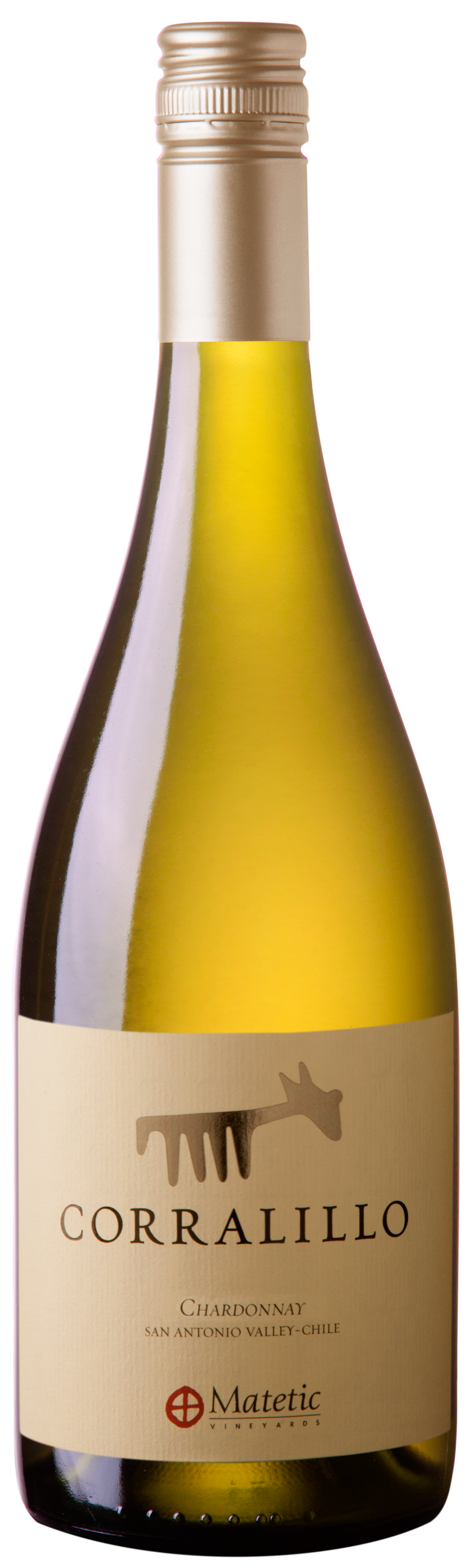 Matetic Corralillo Chardonnay 2019  Front Bottle Shot