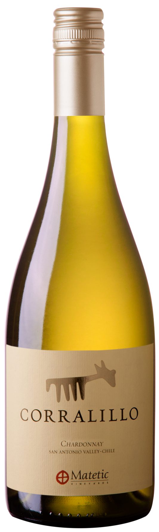 Matetic Corralillo Chardonnay 2019  Front Bottle Shot