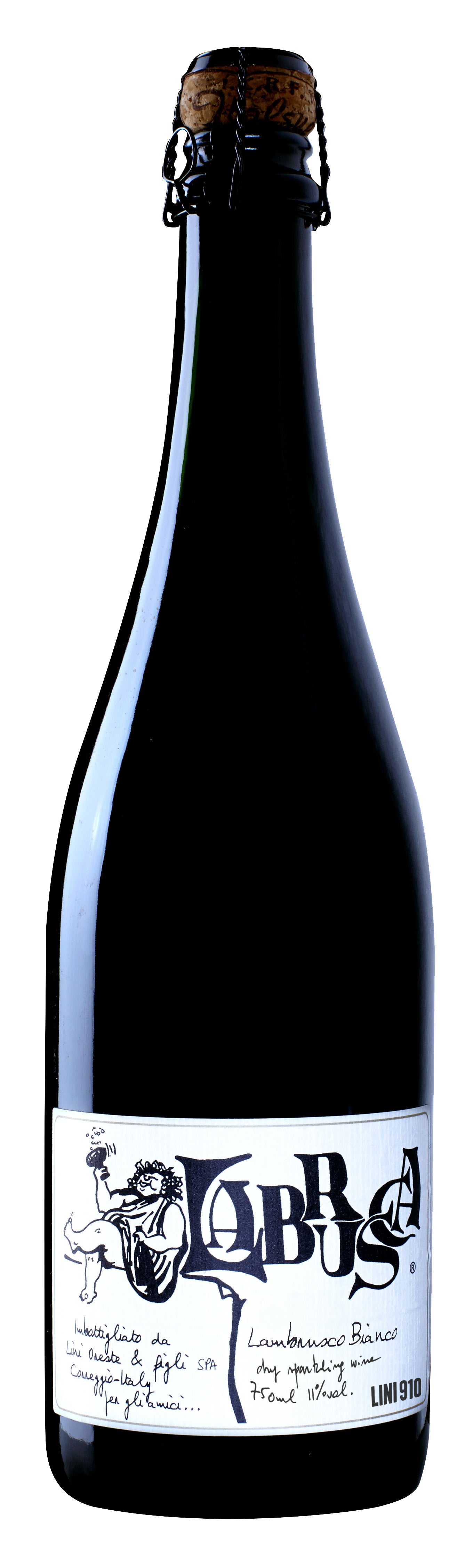 Lini 910 Labrusca Lambrusco Bianco  Front Bottle Shot