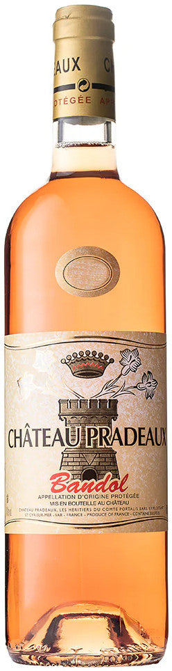 Chateau Pradeaux Bandol Rose 2023  Front Bottle Shot