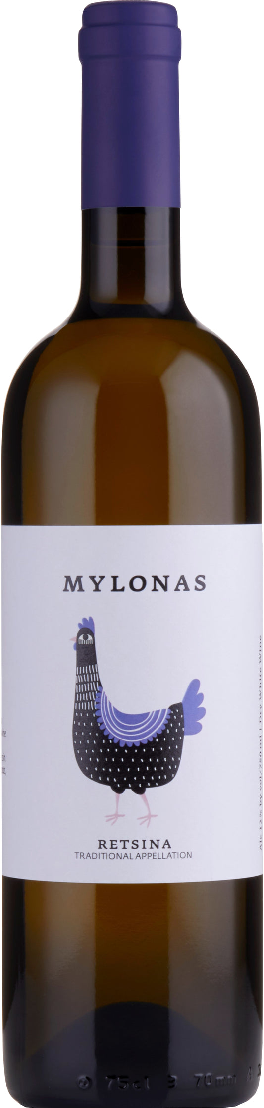 Mylonas Retsina  Front Bottle Shot