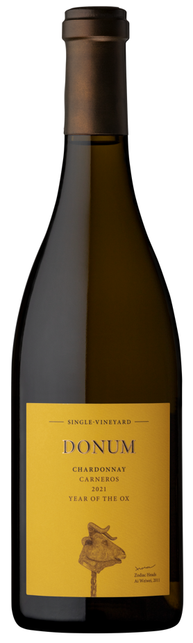 Donum Carneros Single Vineyard Estate Chardonnay 2021  Front Bottle Shot