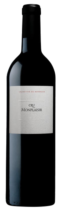 Cru Monplaisir Bordeaux Superieur 2021  Front Bottle Shot