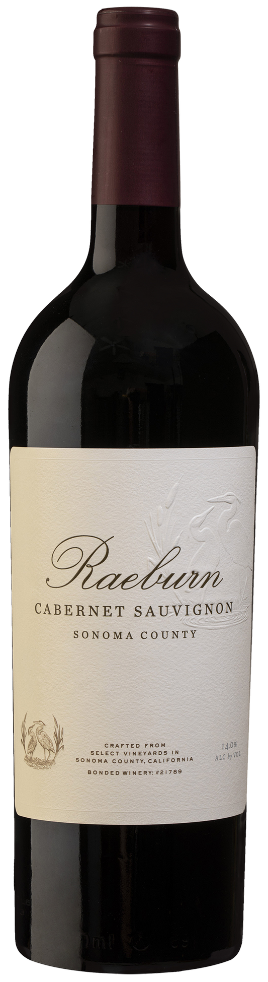 Raeburn Cabernet Sauvignon 2022  Front Bottle Shot