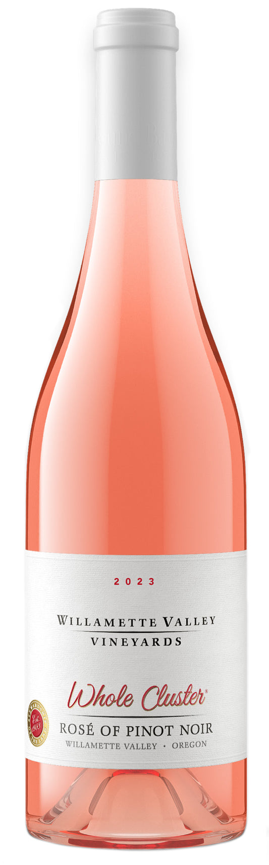 Willamette Valley Vineyards Whole Cluster Rose of Pinot Noir 2023  Front Bottle Shot