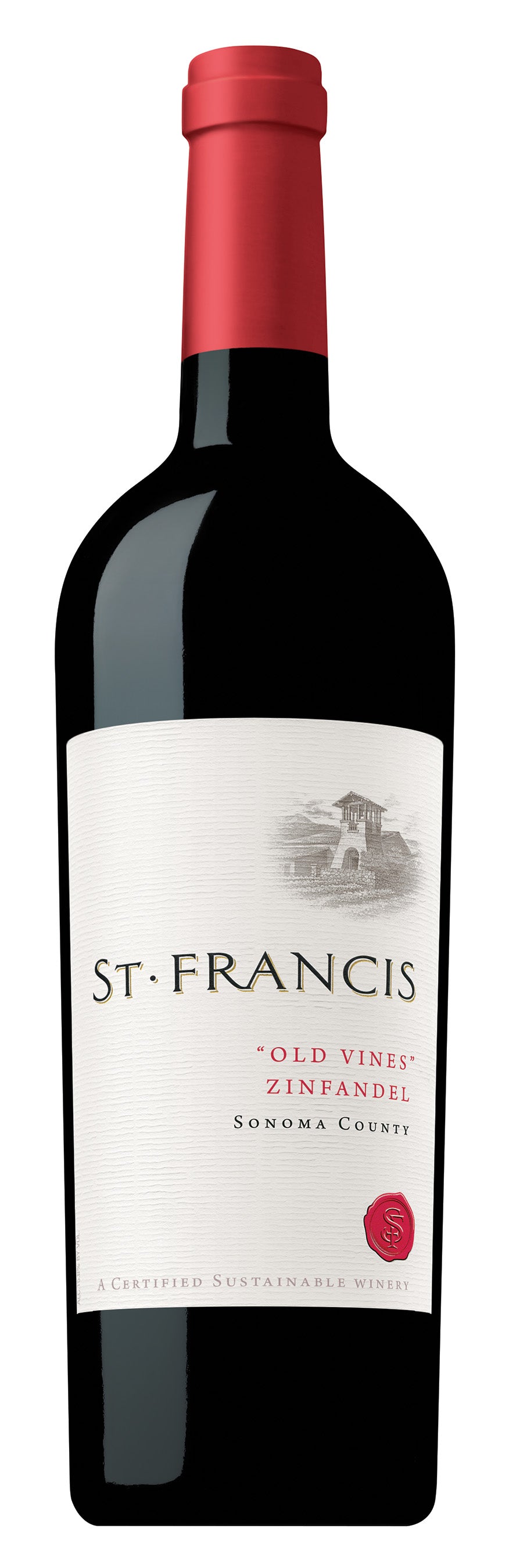 St. Francis Old Vines Zinfandel 2021  Front Bottle Shot